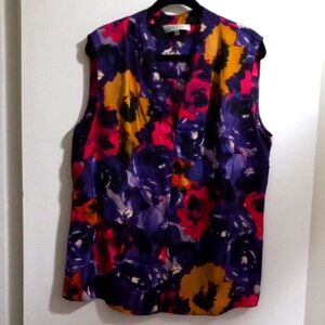 Kasper Sleeveless Top Size 2X